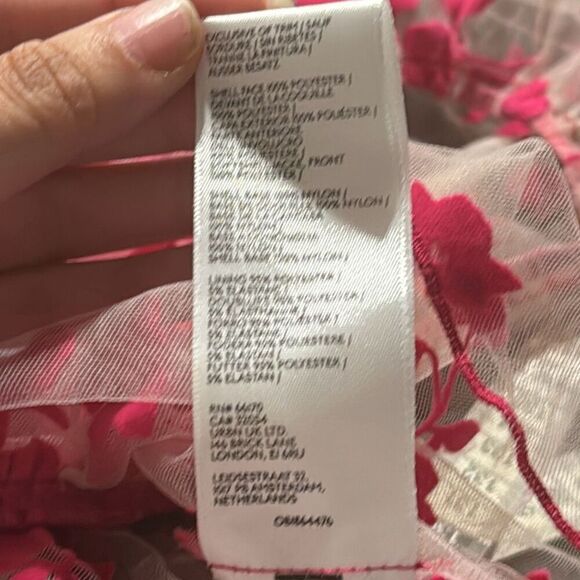 Kimchi Blue Claudia Floral Blouse Puff Sleeve Womens Size Large NWOT - Picture 5 of 6